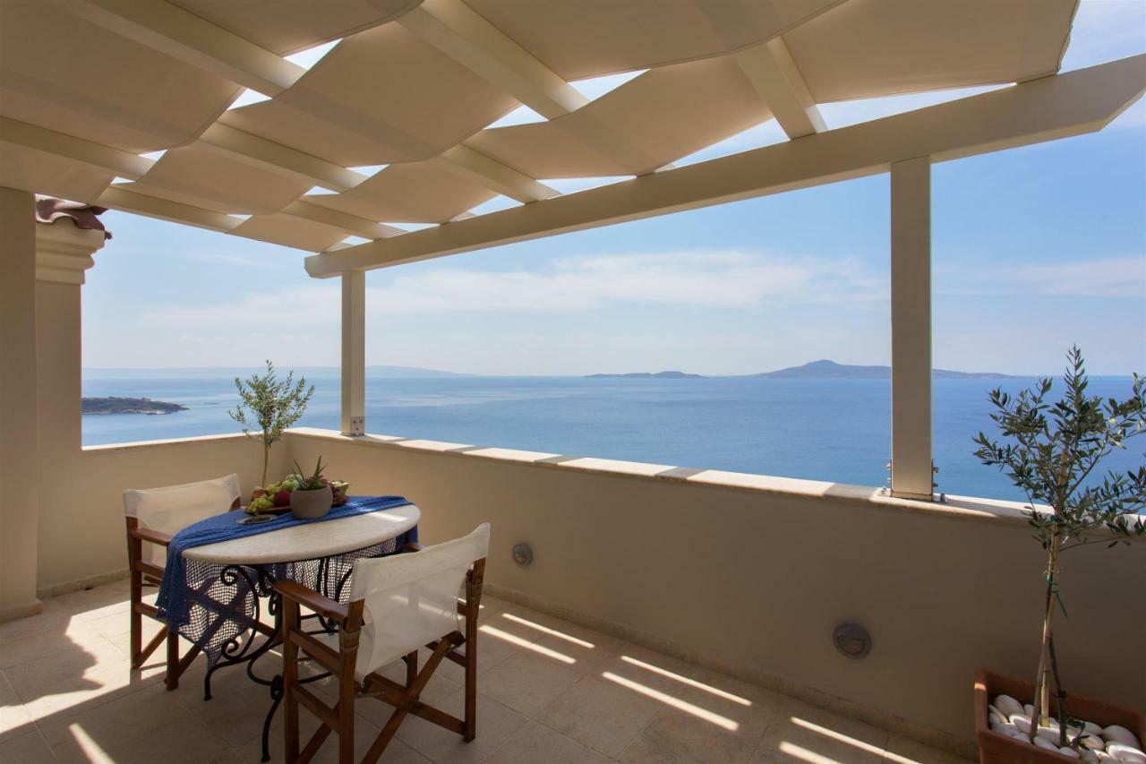 Villa Itis Luxury Suite With Balcony, Panoramic View & Jacuzzi Neápolis 外观 照片