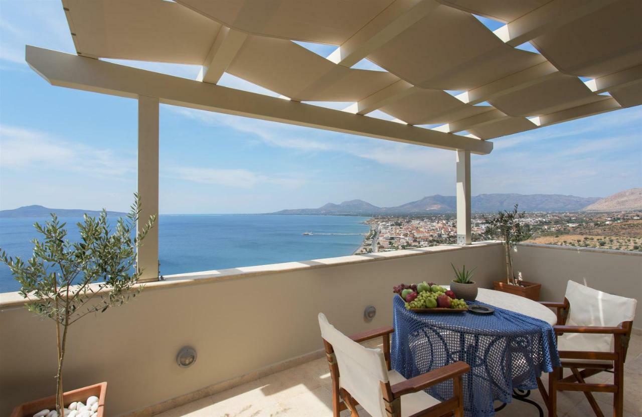 Villa Itis Luxury Suite With Balcony, Panoramic View & Jacuzzi Neápolis 外观 照片